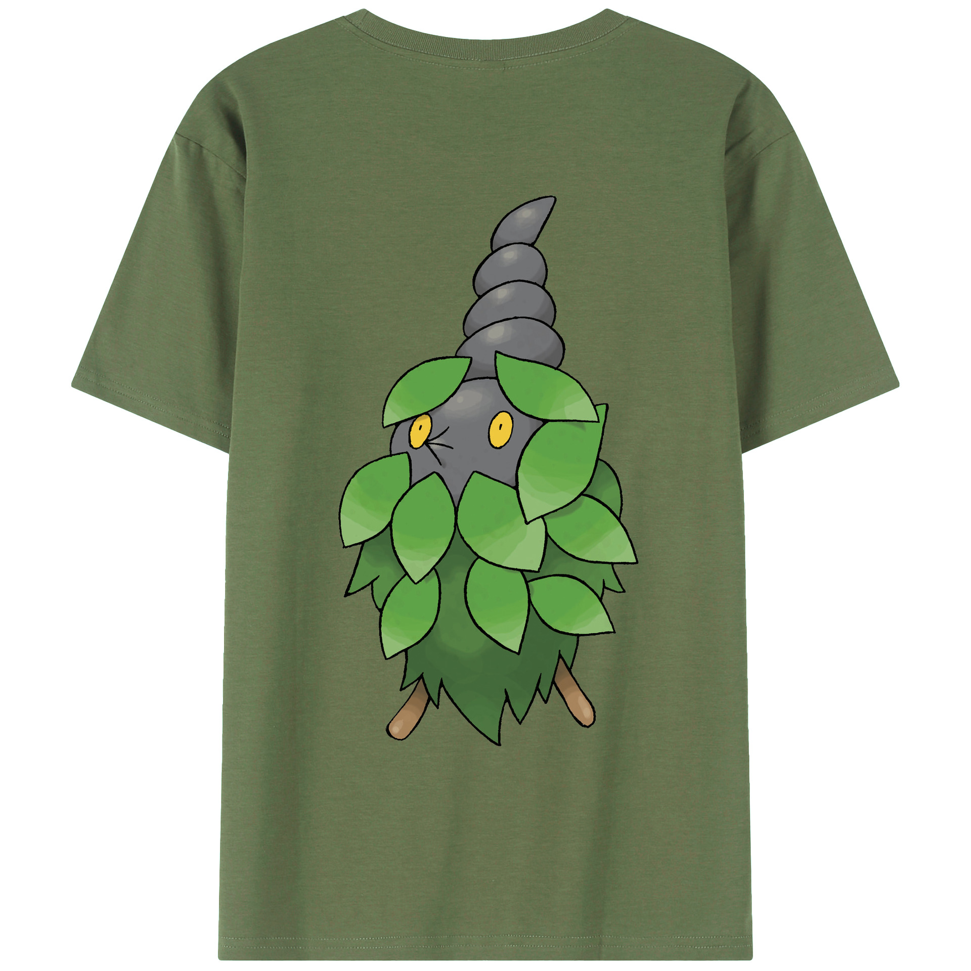 （画像用） ポケットモンスター Pokémon 綿100％ メンズ半袖Tシャツ（バックプリント） 通気性